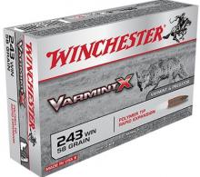 Winchester Ammo Varmint X 243 Winchester 58 GR Varmint 40 Bx/ 5 Cs - X243PXL