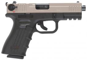 ISSC M22 SD SAO .22 LR  4.375" TB 10+1 Blk Poly Grip/Frame Chrome Slide - 111011