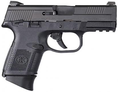 FN 66782 FNS 40 Compact DA 40 S&W 3.6" 14+1 Polymer Grip Black