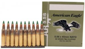 Federal XM .223 REM/5.56 NATO  62 GR Full Metal Jacket 30 Bx/ 20 - XM855AF30