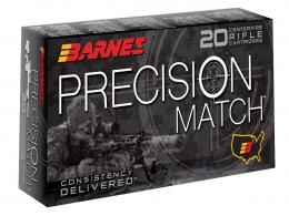 Barnes Precision Match Open Tip Match Boat Tail Hollow Point 5.56x45mm Ammo 20 Round Box - 30846 Barnes Precision Match Open Tip Match Boat Tail Hollow Point 5.56x45mm Ammo 20 Round Box - 30846