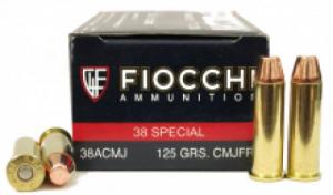 Fiocchi Shooting Dynamics 38 Special 125 GR Copper Metal Jacket Flat Poi
