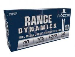 Fiocchi Shooting Dynamics 40 S&W 165 GR FMJ Truncated Cone 250 Bx/ 4 C - 40SW250R Fiocchi Shooting Dynamics 40 S&W 165 GR FMJ Truncated Cone 250 Bx/ 4 C - 40SW250R
