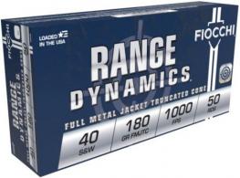 Fiocchi Shooting Dynamics 40 Smith & Wesson 180 GR Copper Metal Jacket - 40SWDCMJ