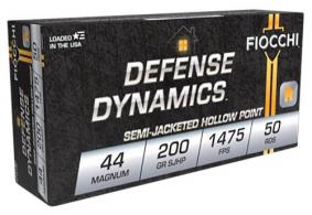 Fiocchi Shooting Dynamics 44 Rem Magnum 200gr  Semi-Jacketed Hollow Point 50rd box