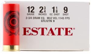 Estate Dove and Target 12ga 2.75 1-1/8 oz 9 Round 25 Bx/ 10 Cs - GTL12TN9