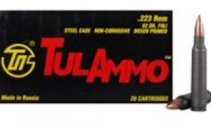 TULA .223 Remington 62FMJ 20/50 - TA223620 TULA .223 Remington 62FMJ 20/50 - TA223620
