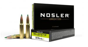 Nosler Ballistic Tip 308 Winchester Ammo 165 gr 20 Round Box - 40063 Nosler Ballistic Tip 308 Winchester Ammo 165 gr 20 Round Box - 40063