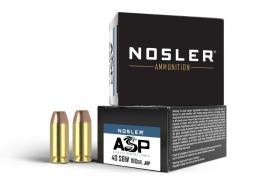 Nosler Match Grade 40 S&W 180 GR JHP 20rd box - 51279 Nosler Match Grade 40 S&W 180 GR JHP 20rd box - 51279
