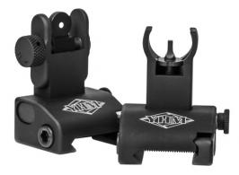 Yankee Hill 5040H Q.D.S. Sight Set Black Hardcoat Anodized Folding with Hooded Stem for AR-Platform - 783 Yankee Hill 5040H Q.D.S. Sight Set Black Hardcoat Anodized Folding with Hooded Stem for AR-Platform - 783