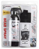 UDAP Super Magnum Bear Spray w/Hip Holster 9.2oz/260g Up to 35 Feet Black