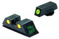 Meprolight Tru-Dot For Glock 9/40 Green/Yellow Composite Green Tritium w/Whi - 10224Y