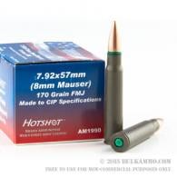 CIA HOTSHT 8MM MAU 170FMJ 20/36 - AM1900 CIA HOTSHT 8MM MAU 170FMJ 20/36 - AM1900