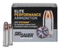 Sig Sauer V-Crown 38spl 125gr 20rd box - E38SP1-20 Sig Sauer V-Crown 38spl 125gr 20rd box - E38SP1-20