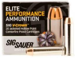 Sig Sauer V-Crown JHP .357 MAG 125 GR JHP 20Box/10Case - E357M1-20