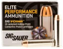 Sig Sauer V-Crown JHP .357 MAG 125 GR JHP 20Box/10Case - E357M1-20 Sig Sauer V-Crown JHP .357 MAG 125 GR JHP 20Box/10Case - E357M1-20