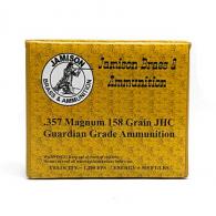 Jamison Guardian Grade 357 Magnum 158 GR Jacketed Hollow Point 20 - 357MAG158GRD Jamison Guardian Grade 357 Magnum 158 GR Jacketed Hollow Point 20 - 357MAG158GRD
