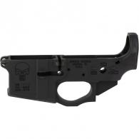 Spikes Tactical AR-15 Forged Stripped Lower Receiver Multi Caliber Punisher Logo - STLS015 Spikes Tactical AR-15 Forged Stripped Lower Receiver Multi Caliber Punisher Logo - STLS015