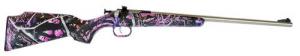 Crickett Crickett Bolt .22 LR  16.1" 1rd Synthetic Muddy Girl Stk S - 167SS