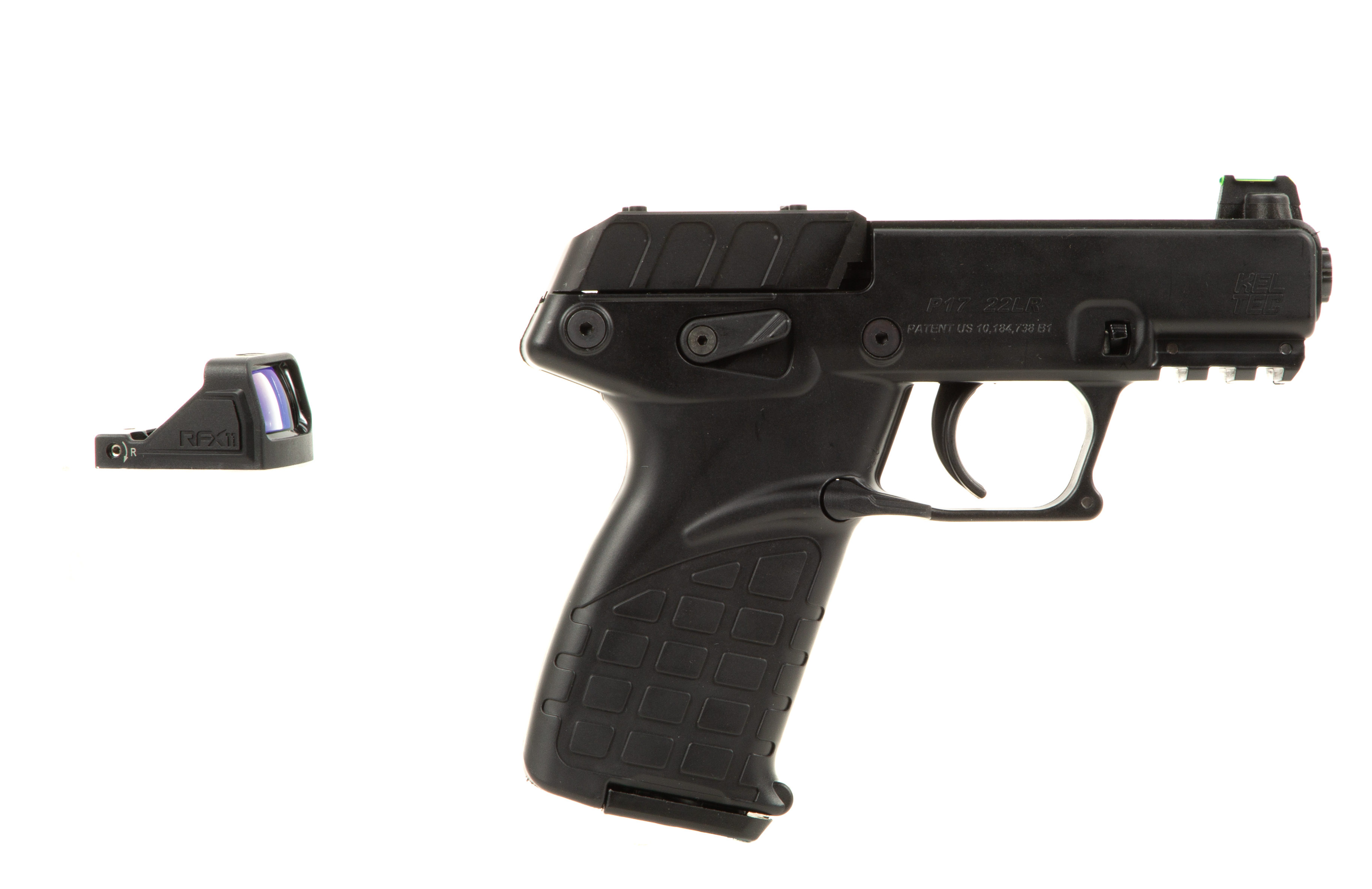 Kel-Tec P17 .22LR Pistol Viridian RFX-11 Green Dot 3-16rd