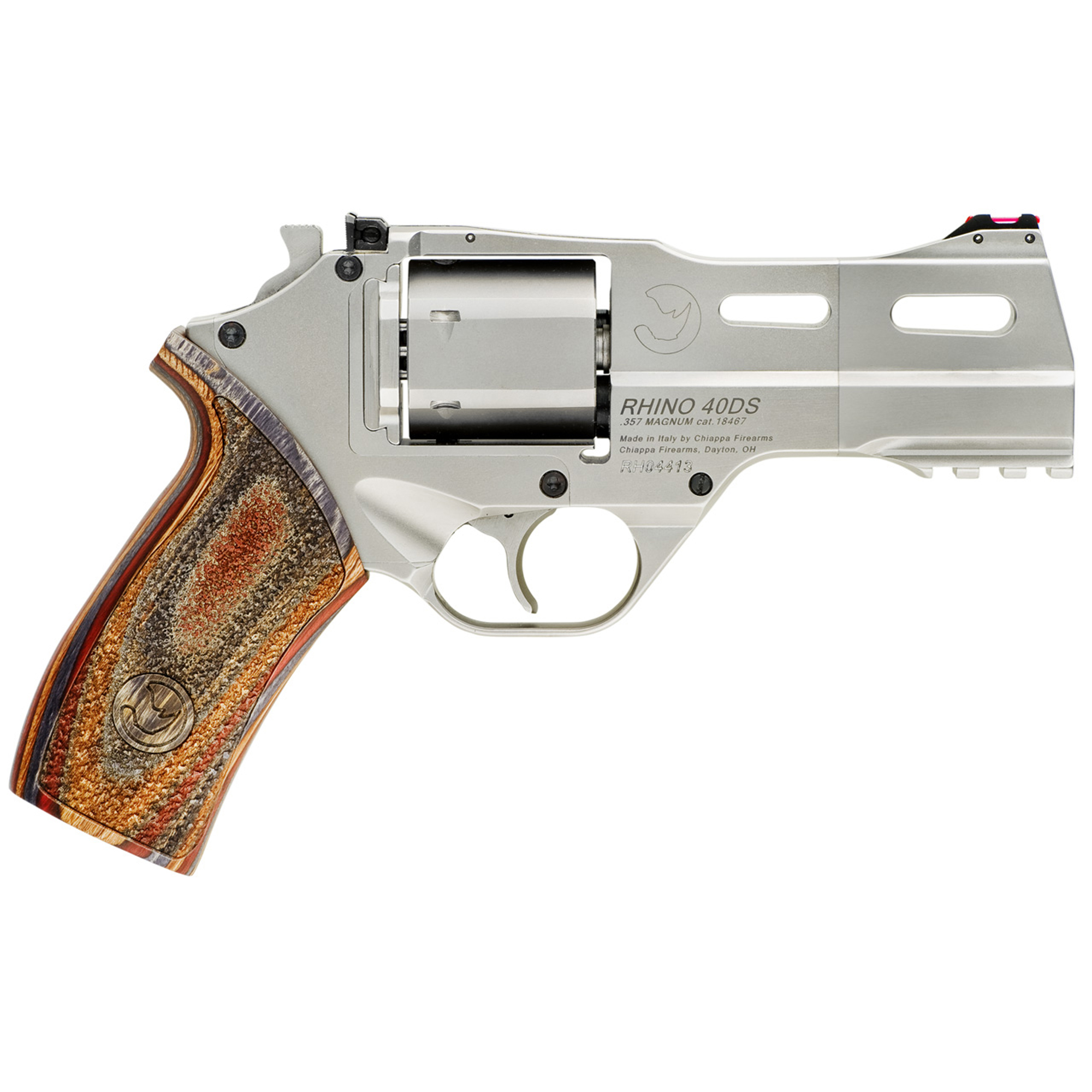 Chiappa Rhino 40DS Nickel 357 Magnum Revolver 340.222 | 6 Rounds