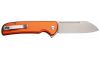 Civivi Knives C20022B-2 Chevalier II EDC 3.47 Folding Sheepsfoot Plain Satin 14C28N Steel Blade, Orange Aluminum Handle (Image 2)