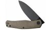 Civivi Knives C22007-2 Sokoke EDC 3.35 Folding Drop Point Plain Black Stonewashed 14C28N Steel Blade, Green Textured Burlap Mic (Image 3)