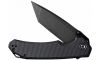 Civivi Knives C2023C Brazen 3.46 Folding Tanto Black Stonewashed D2 Steel Blade, Black Textured G10 Handle (Image 3)