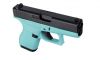 Glock G42 Apollo Custom Robins Egg Blue/Black 380 ACP Pistol (Image 4)