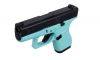 Glock G42 Apollo Custom Robins Egg Blue/Black 380 ACP Pistol (Image 3)