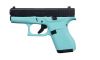 Glock G42 Apollo Custom Robins Egg Blue/Black 380 ACP Pistol (Image 2)