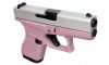Glock G42 Apollo Custom Pink/Silver 380 ACP Semi Auto Pistol (Image 2)