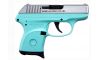 Ruger LCP .380 ACP Stainless Steel Turquoise Frame 6RD (Image 2)