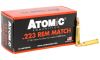 Atomic Rifle Boat Tail Hollow Point 223 Remington Ammo 50 Round Box (Image 2)