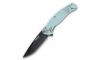 Bear & Son Edge Brisk 2.0 Folding Knife & Sharpener Combo Drop Point Blade Teal Camo (Image 6)