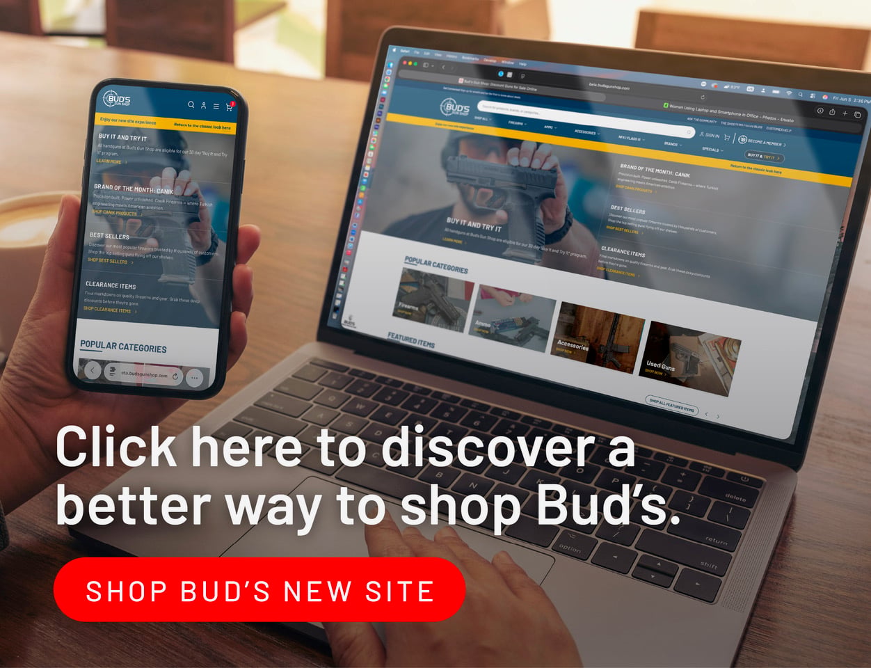 Beta website banner link