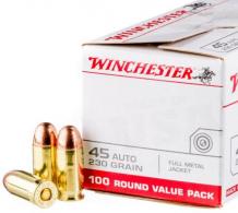 Main product image for Winchester Full Metal Jacket 45 ACP Ammo 230gr 100 Rounds